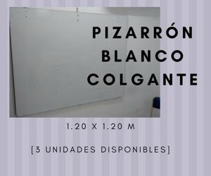 Vendo Pizarrón colgante blanco 1.20m x 1.20m