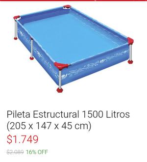 Vendo pileta pelopincho nueva