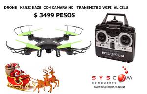 drone kanji kaze con fpv y transmicion al celular camara hd
