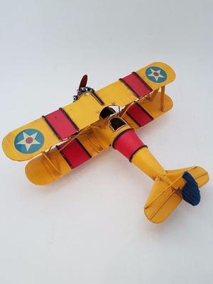 Avion Antiguo Miniatura Decorativo Metal Escala