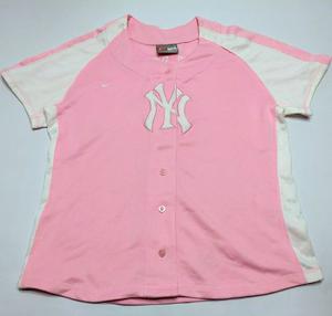 Casaca De Baseball De New York Yankees Rosa Nike Talle L