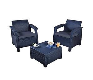 Muebles Jardin Terraza Exterior Mesa Sillones Rattan Juego