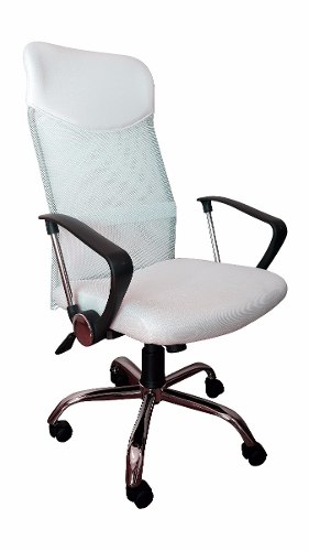 Silla De Oficina Escritorio Ejecutiva Mesh Blanca