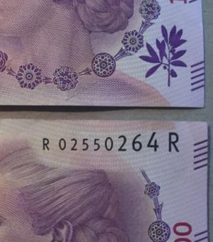 Vendo billete REPOSICION actual Argentina