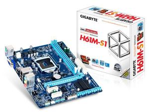 Mother  Gigabyte Ga-h61m-s1 Vga Ddr3 P Dual I3 I5 I7