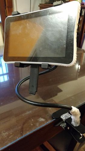 Soporte Brazo Flexible Metalico Tablet Cama,mesa Escritorio