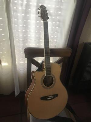 Vendo guitarra zurda acustica parquer