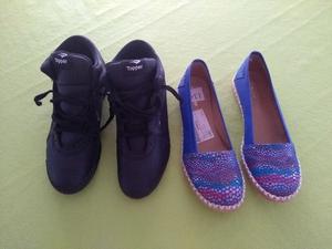 Vendo zapatillas y alpargatas de moda N 38