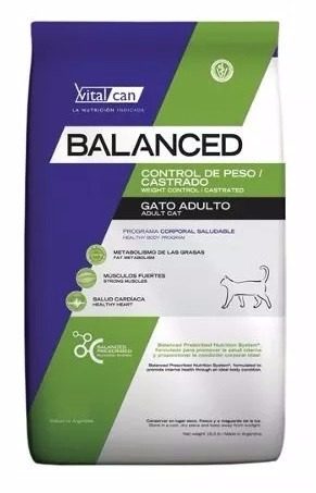 Vital Cat Balanced 7.5k Control Peso Castrados Envíos