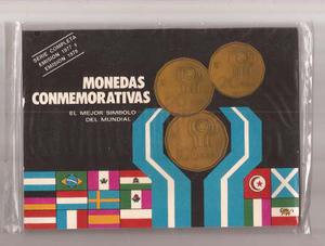 Argentina Blister Con 6 Monedas Mundial , Cuños 77 Y 78