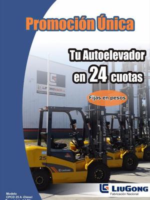 Autoelevador LiuGong 2,5 Tn, diesel, 24 cuotas fijas en