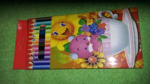 Caja de 12 lápices de colores largos