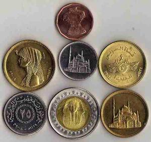 Egipto Sus Mas Hermosas Monedas, Lote X 7 Brillantes, Oferta