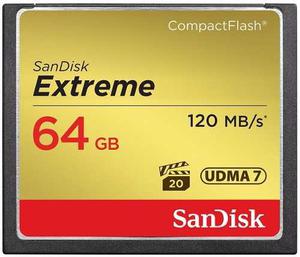 Memoria Compact Flash 64gb Extreme Sandisk Full Hd 800x Cf