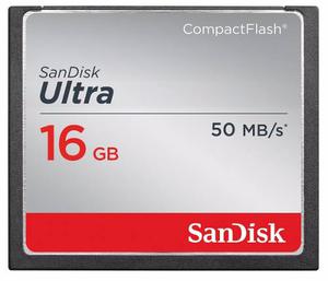 Memoria Compact Flash Sandisk Ultra 16gb 50mb/s Udma