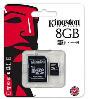 Memoria Kingston Microsd 8gb Clase 10 Celular Tablet Samsung
