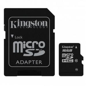 Memoria Micro Sd 16gb + Adapt. Sd Clase 10 Kingston Venex