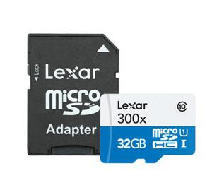 Memoria Micro Sd 32gb Clase 10 Sdhc Lexar 45mb/s + Adaptador
