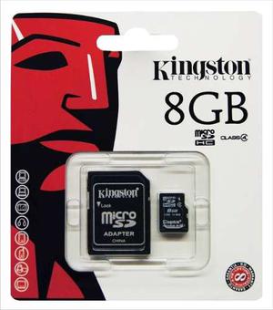 Memoria Micro Sd 8 Gb Kingston Clase 4