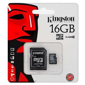 Memoria Micro Sd Con Adaptador Sd Kingston 16gb Clase 10