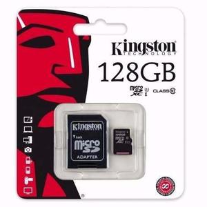 Memoria Micro Sd + Sd Kingston 128gb Clase 10 Tienda Oficial