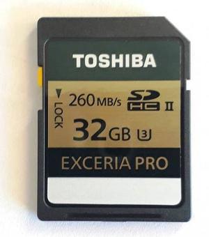 Memoria Sd 32gb Clase 10 U3 Video 4k Toshiba Exceria Pro