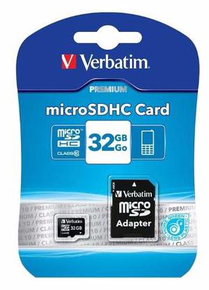 Memoria Verbatim Micro Sd Hc 32gb Clase 10 Full Hd Microsd