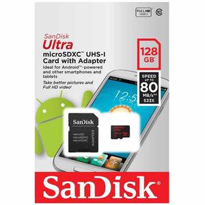 Microsd Sandisk 128gb Blistersellado Ultra Garantia Clase 10