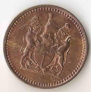 Rhodesia, 1/2 Cent, . Vf