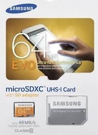 Samsung Evo Micro Sdxc - 64 Gb - 48 Mb/s - C/adaptador. -