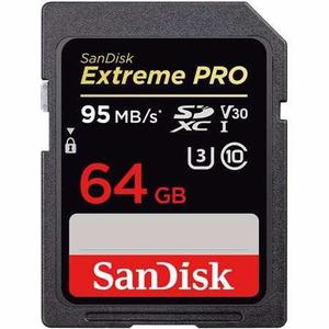 Sandisk Extreme Pro 64gb Sdxc Clase10 Uhs-l Ux 95mbs 4k