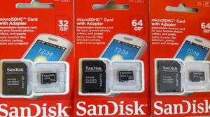 Tarjeta De Memoria Con Adaptador Scandisc 32 Gigas Y 64 Gb