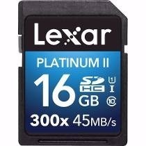 Tarjeta Memoria Lexar Sd Platinum Ii 16gb 300x 45mb/s Clas10