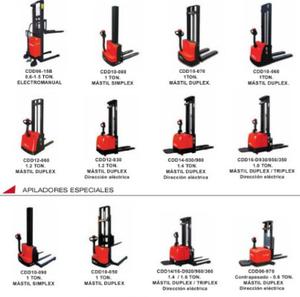 Ventas de equipos marca HELI-Combustión-Eléctricos