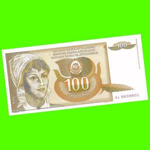 Yugoslavia - Billete De 100 Dinara  ¡ Sin Circular !