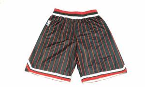 Bermuda Basquet Nba Bulls Negro Rayado