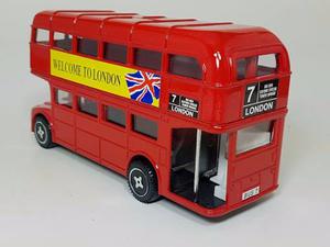 Bus Ingles Alcancia En Escala Regalos Souvenirs