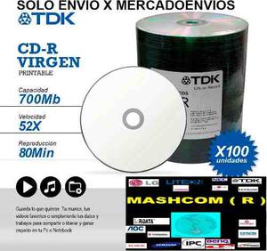 Cd Tdk Printables X 300 - (Unicamente X Mercadoenvios)