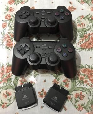 Controles inalámbricos PS2 (Los dos a $680)