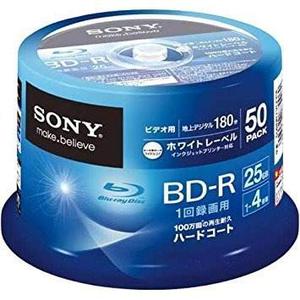 Disco Bluray Sony Bd-r 25gb Pack X50 Unidades - La Plata