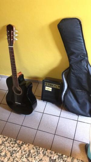 Kit Guitarra Electroacústica con amplificador portátil