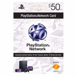 Play Station Network Card Psn 50 Us$ - Entrega Inmediata 24h