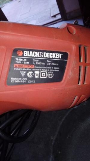 TALADRO PERCUTOR BLACK AND DECKER TB550- USADO!!!