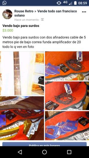 Vendo bajos para surdos con todo