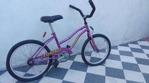 Bicicleta playera rodado 20 violeta