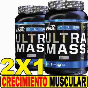 2x1 Gainer Super Ultra Mass 1,5 Kilos Ganador De Peso Ena