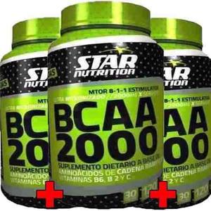 Aminoácidos Bcaa Star Nutrition X 360 Caps (3 Frascos)