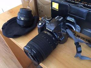 Camara Nikon D3300 + Lente 35mm + Lente 18-105mm