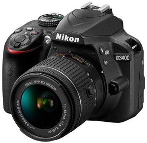Camara Nikon D3400 Lente 18-55mm Vr 24mp Full Hd