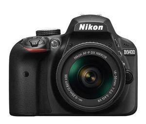 Camara Nikon Reflex D3400 Con Lente 18-55+ 24mpx Bluetooth